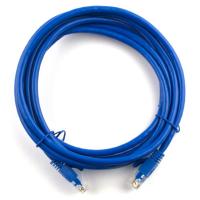 Патч-корд 1м, RJ-45, Cat.5e, CU, медь, синий Ritar (PCR-CU/1Be / 04270)