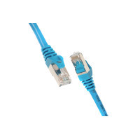 Патч-корд 1м S/FTP Cat 6 CU PVC 26AWG 7/0.16 blue 2E (2E-PC6SFTPCOP-100BL)