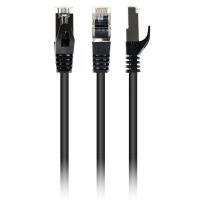 Патч-корд 1м S/FTP Cat 6A CU LSZH black Cablexpert (PP6A-LSZHCU-BK-1M)