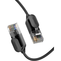 Патч-корд 1м, UTP cat 6A RJ-45 COPPER black Ugreen (U_70332)