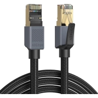 Патч-корд 2м F/FTP cat 8 RJ-45 black 40Gbps 2000MHz Ugreen (85370)