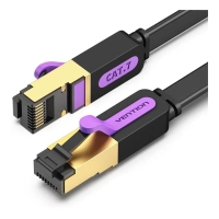 Патч-корд 2м, FTP cat 7 RJ-45 black Vention (ICABH)