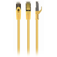 Патч-корд 2м S/FTP Cat 6A CU LSZH yellow Cablexpert (PP6A-LSZHCU-Y-2M)
