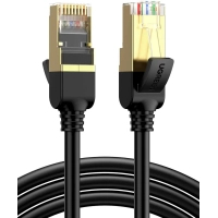 Патч-корд 3м, F/FTP cat 7 RJ-45 black Ugreen (U_11270)