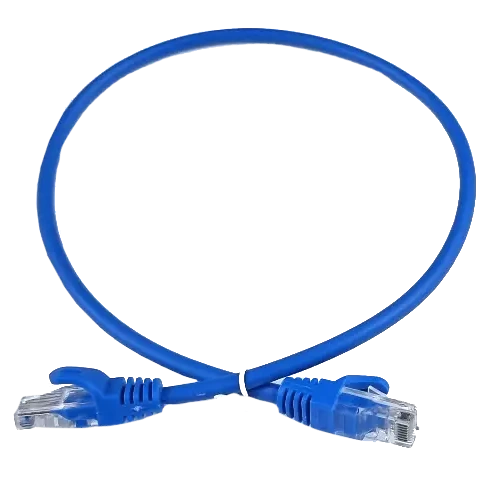 Патч-корд голубой 0.25м EServer UTP CAT5e