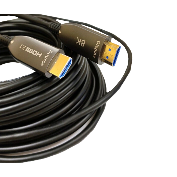 Патчкорд 10м с передачей сигнала 8K UHD 48 Gbps по оптическому кабелю (AOC) HDMI 2.1