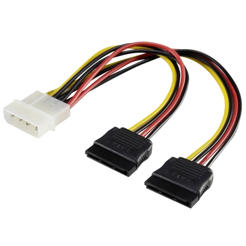 Перехідник-дільник живлення SATA (4P-2xSATA) 0.2м