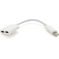 Перехідник Lightning M to 2xLightning F 0.05m white Voltronic (J008/2L)