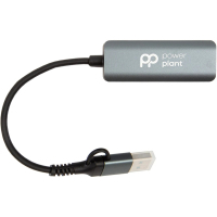 Перехідник PowerPlant USB-C to RJ45 Ethernet 1000Mbps (CA917266)