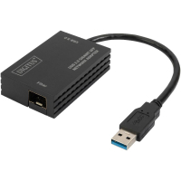 Перехідник USB 3.0 AM to SFP Ethernet 1000Mbps black Digitus (DN-3026)