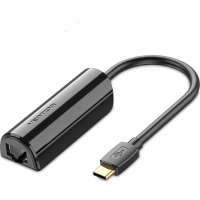 Перехідник USB-C to RJ45 Ethernet 100Mbps Vention (CFABB)