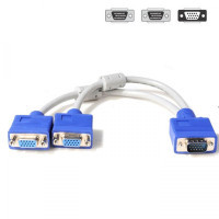 Перехідник VGA M to 2 VGA F 10 cm Atcom (10800)