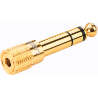 Переходник 6.5mm M to 3.5mm F gold Ugreen (20503)