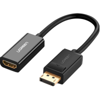 Переходник Display Port M to HDMI F 1080P black Ugreen (40362)