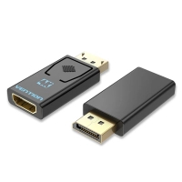Переходник DisplayPort M to HDMI F 4K30Hz black Vention (HBMB0)
