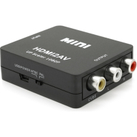Переходник HDMI F to 3xRCA F AV 720P/1080P black Voltronic (YT-CM-HDMI/AV-B)
