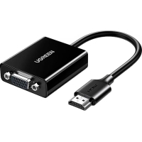 Переходник HDMI M to VGA F 1920x1080 60Hz black Ugreen (UGR-90813)