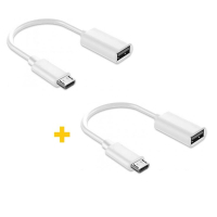 Переходник OTG USB 2.0 AF to Micro 5P 0.11m 2PCS white XoKo (XK-AC130-WH2)