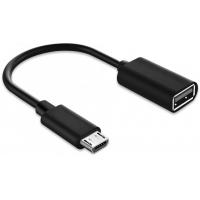 Переходник OTG USB 2.0 AF to Micro 5P 0.1m black XoKo (XK-AC130-BK)