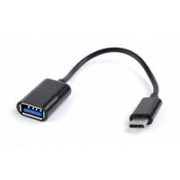 Переходник OTG USB 2.0 AF to USB-C 0.2m Cablexpert (AB-OTG-CMAF2-01)