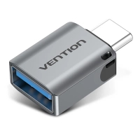 Переходник OTG USB 3.0 AF to USB-C gray Vention (CDQH0)