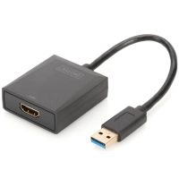 Переходник USB 3.0 AM to HDMI AF Full HD black Digitus (DA-70841)