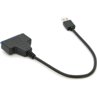 Переходник USB 3.0 AM to SATA 0.1m for HDD/SSD black Voltronic (YT-C3.0-SATA/0.1)