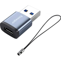 Переходник USB 3.0 AM to USB-C F gray Essager (EZJCA-SRB0G)
