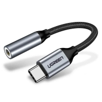 Переходник USB-C to 3.5mm F 0.10m AV142 (Gray) Ugreen (30632)