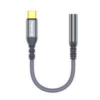 Переходник USB-C to 3.5mm F 0.14m gray ColorWay (CW-AD-CJ)