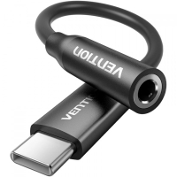 Переходник USB-C to 3.5mm M black Vention (BIIBA)