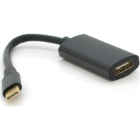 Переходник USB-C to HDMI F 0.15m black-gray Voltronic (YT-Type-C(M)/HDMI(F)-15cm)