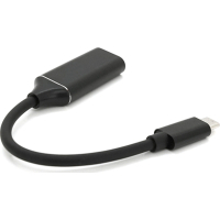 Переходник USB-C to HDMI F 0.1m 4K black Voltronic (YT-C-Type-C(M)/HDMI(F)Bk)