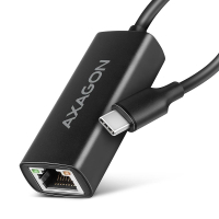 Переходник USB-C to RJ45 Ethernet 1000Mbps black AXAGON (ADE-ARC)