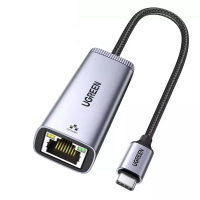 Переходник USB-C to RJ45 Ethernet 1000Mbps gray Ugreen (40322)