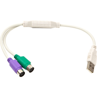 Переходник USB to 2хPS/2, 0.3m PowerPlant (CA913183)