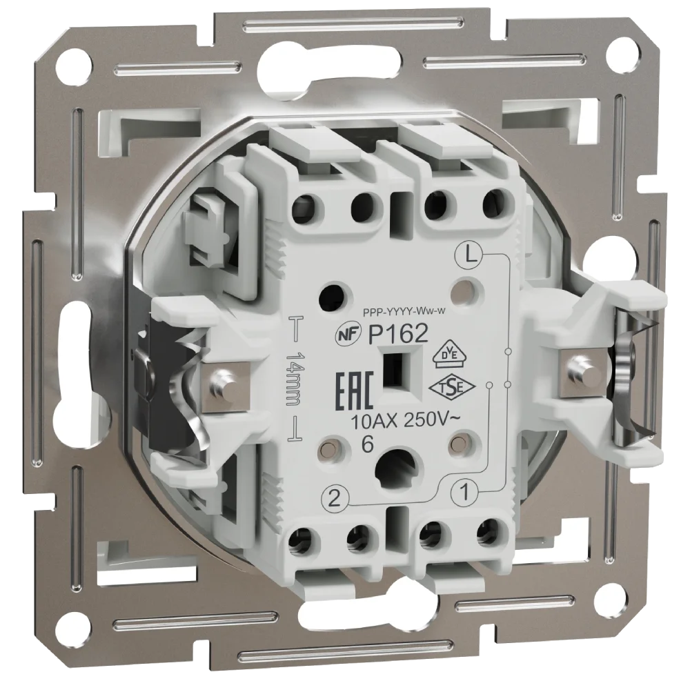 Переключатель проходной 1-клавишный Schneider Electric EPH0470121 Asfora