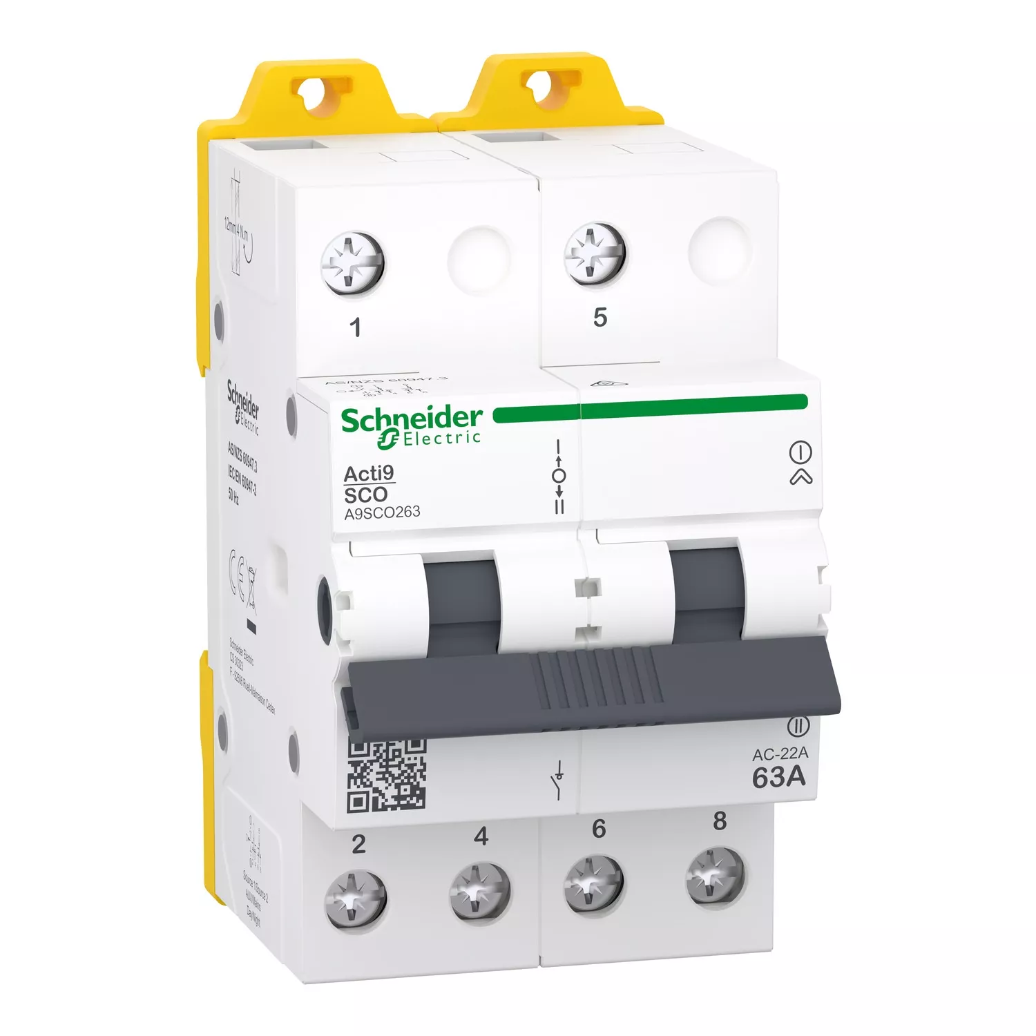 Перемикач навантаження трипозиційний 1-0-2 iSSW Acti9 2P 63A 415B (A9SCO263)