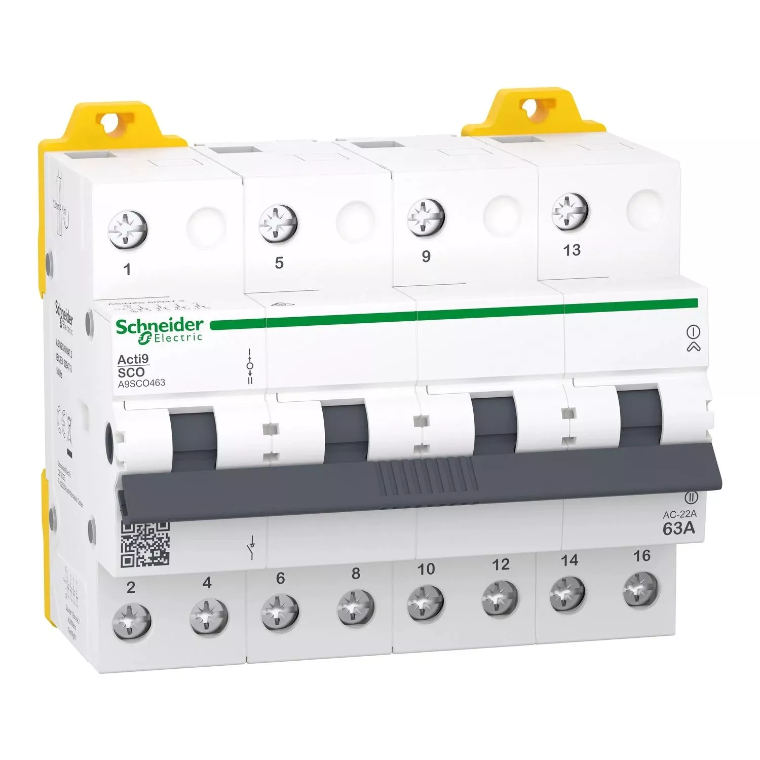 Перемикач навантаження трипозиційний 1-0-2 iSSW Acti9 4P 63A 415B (A9SCO463)