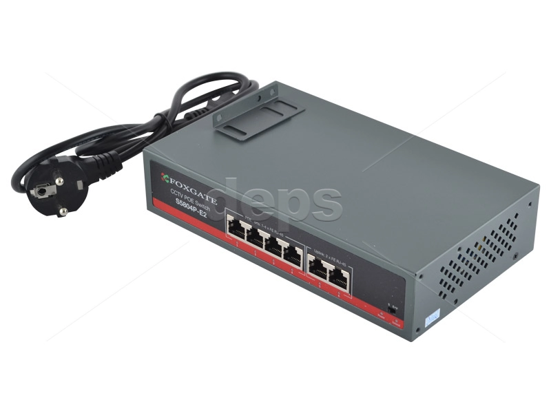 POE CCTV коммутатор FoxGate S5804P-E2