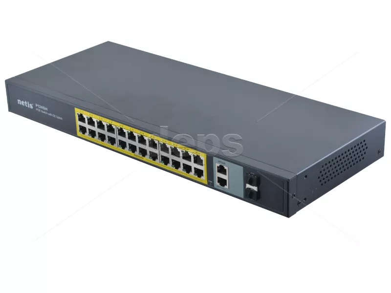 POE коммутатор Netis P124GH [FE POE: 24, GE UL: 2xRJ-45+2xSFP]