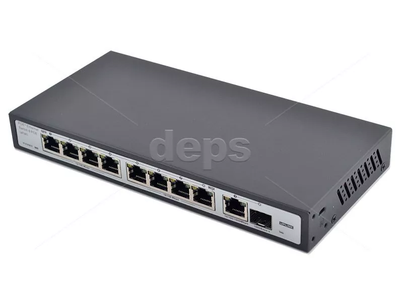 POE комутатор FoxGate S5908P-GS (LP) (8 PoE x 100 Мбіт/с)