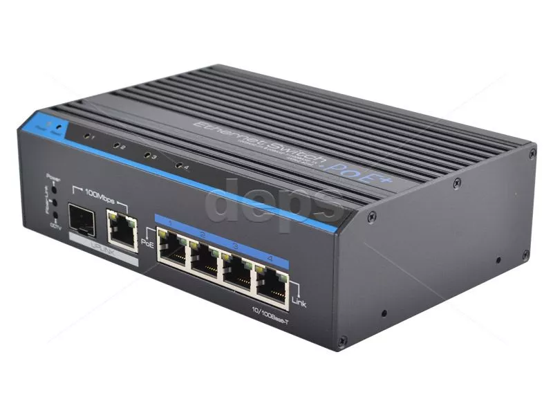 POE комутатор FoxGate S6004-ES-I POE [FE: 4 x PoE + RJ-45 + SFP]