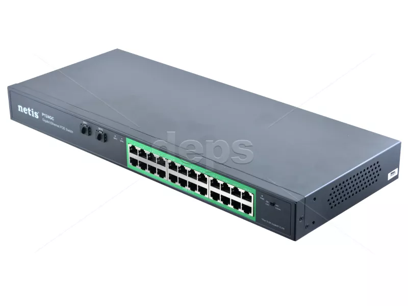 POE комутатор Netis P124GC [POE: 24xGE, GE UL: 2xGE SFP]
