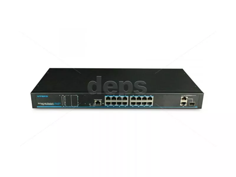 POE комутатор UTP1-SW16-TP300 (16 PoE x 100 Мбіт/с)