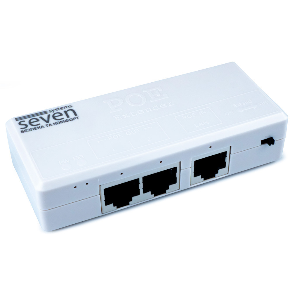 PoE репітер SEVEN P-7312 (POE: 2, UP: 1)