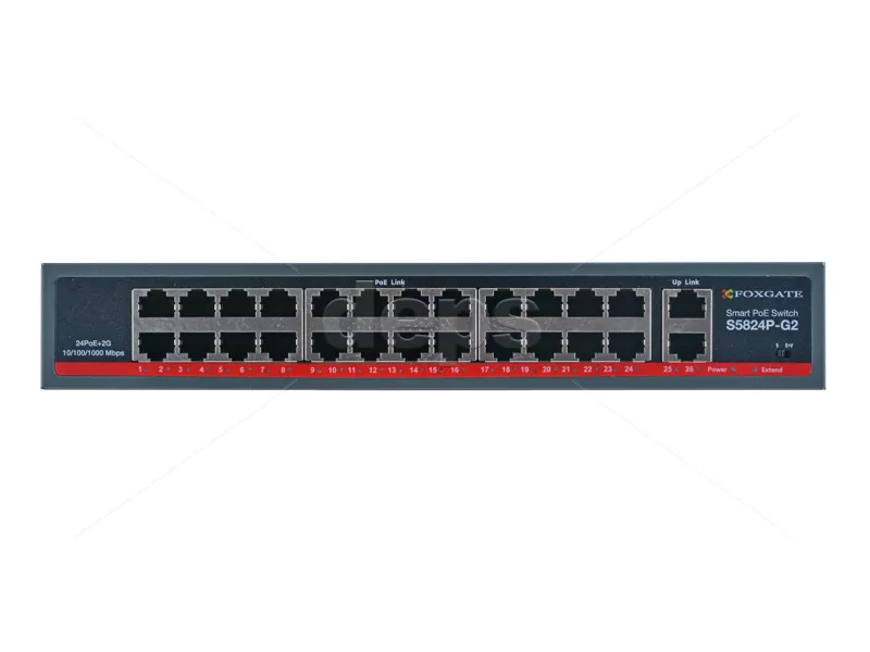 POE ССTV коммутатор FoxGate S5824P-G2 (400W)