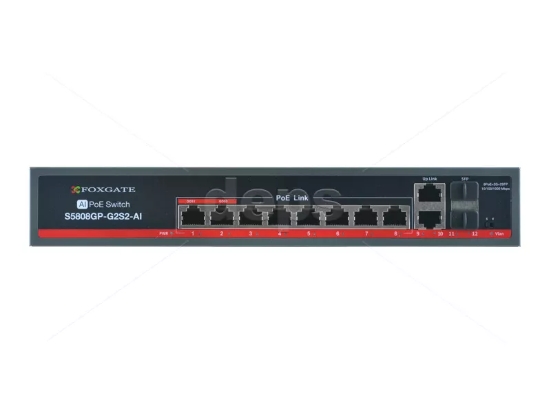 POE Watchdog коммутатор FoxGate S5808GP-G2S2-AI (120W)