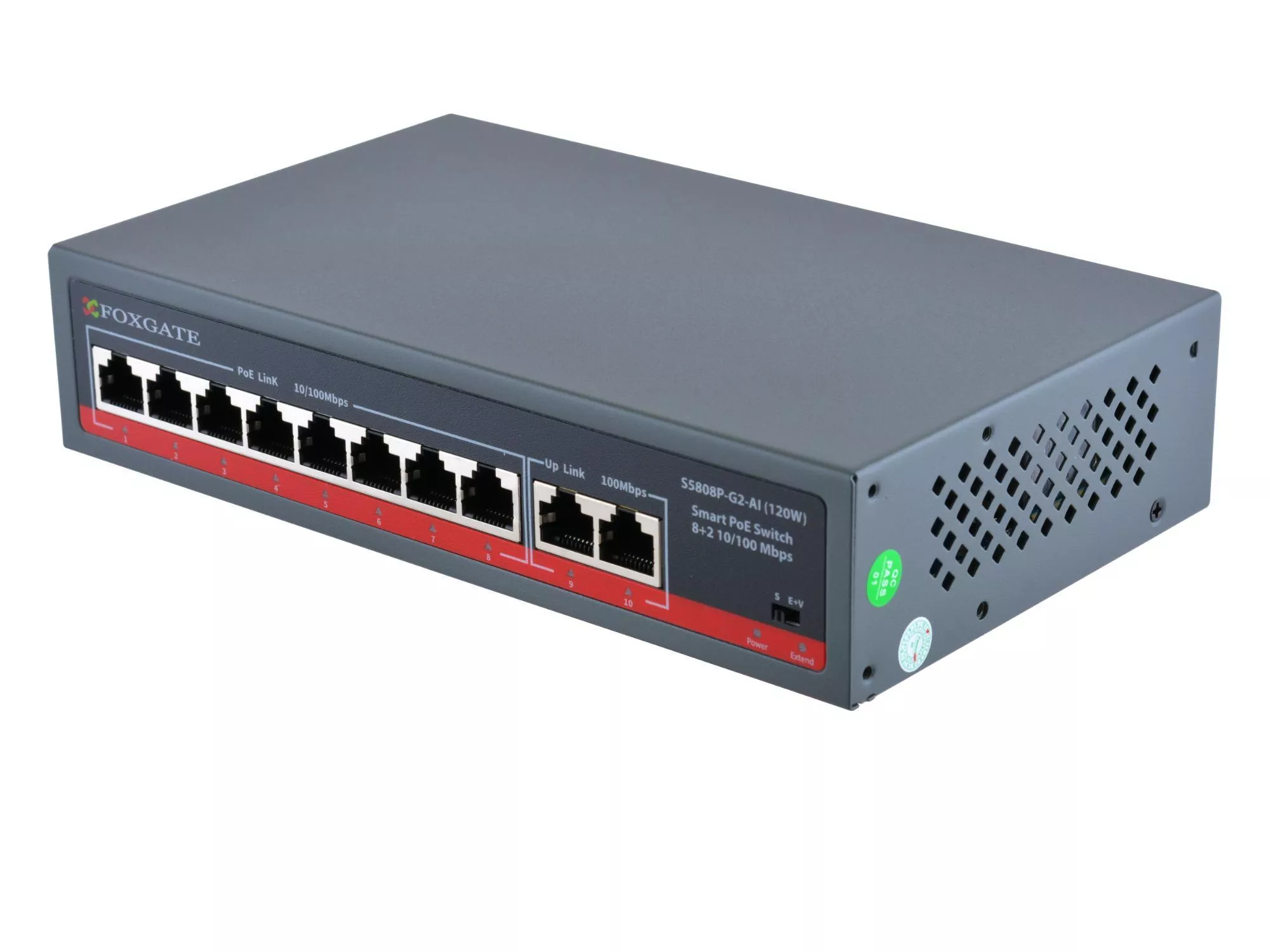 POE Watchdog коммутатор FoxGate S5808P-G2-AI (120W)