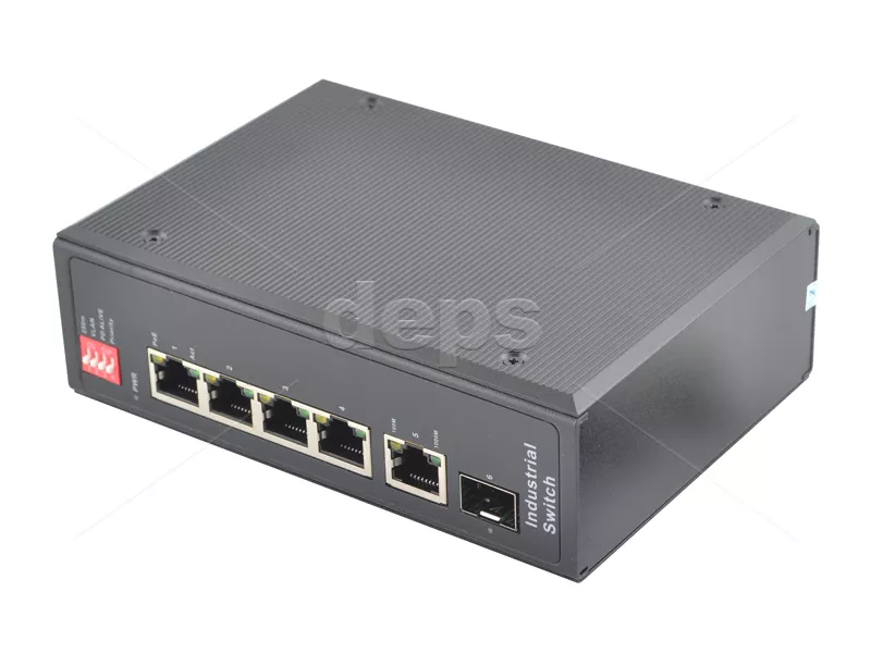 POE Watchdog коммутатор FoxGate S6004-G1S1-I-AI POE (4 x FE PoE + GE: RJ-45 + SFP)